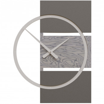 CalleaDesign Orologio da parete grande in legno dal design moderno ed elegante Adam