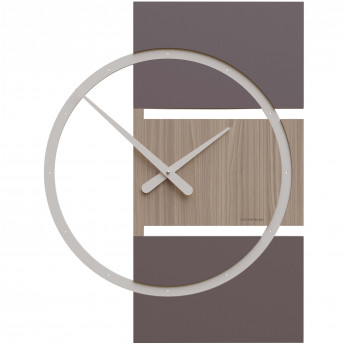 CalleaDesign Orologio da parete grande in legno dal design moderno ed elegante Adam