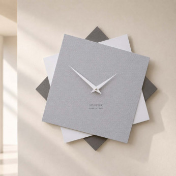 CalleaDesign Orologio da parete grande in legno per cucina o per soggiorno dal design moderno Foy