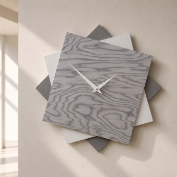 CalleaDesign Orologio da parete grande in legno per cucina o per soggiorno dal design moderno Foy