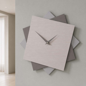 CalleaDesign Orologio da parete grande in legno per cucina o per soggiorno dal design moderno Foy