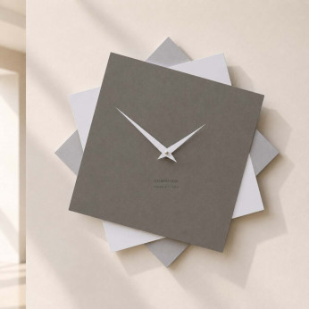 CalleaDesign Orologio da parete grande in legno per cucina o per soggiorno dal design moderno Foy