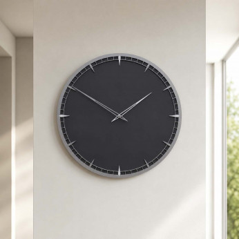 CalleaDesign Orologio da parete grande rotondo in legno dal design moderno ed elegante Eloise