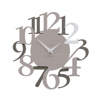 CalleaDesign Orologio da parete in legno con numeri dal design moderno Russell