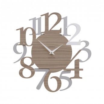 CalleaDesign Orologio da parete in legno con numeri dal design moderno Russell