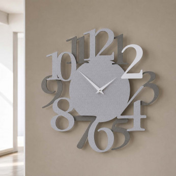 CalleaDesign Orologio da parete in legno con numeri dal design moderno Russell