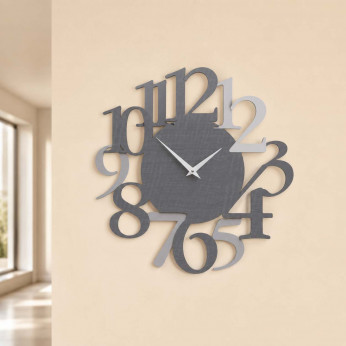 CalleaDesign Orologio da parete in legno con numeri dal design moderno Russell