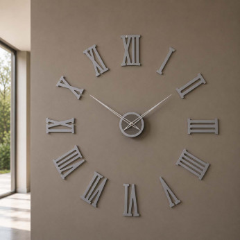 CalleaDesign Orologio da parete in legno con numeri romani dal design moderno da Vinci