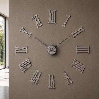 CalleaDesign Orologio da parete in legno con numeri romani dal design moderno da Vinci
