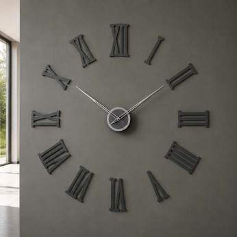 CalleaDesign Orologio da parete in legno con numeri romani dal design moderno da Vinci