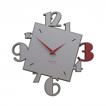 CalleaDesign Orologio da parete in legno dal design moderno con quadrante con numeri Justine