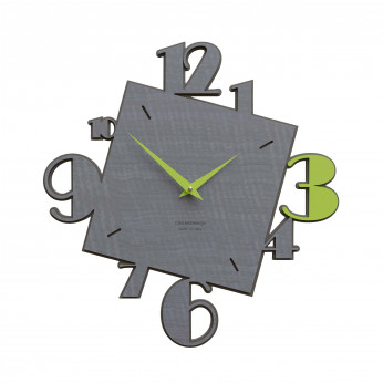 CalleaDesign Orologio da parete in legno dal design moderno con quadrante con numeri Justine