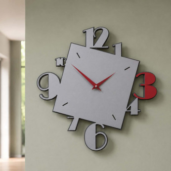 CalleaDesign Orologio da parete in legno dal design moderno con quadrante con numeri Justine