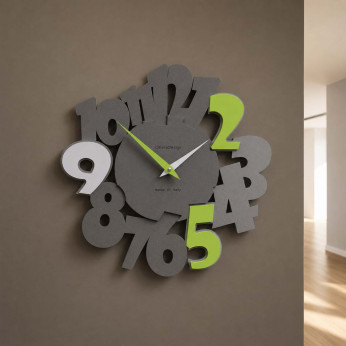 CalleaDesign Orologio da parete in legno dal design moderno Due95