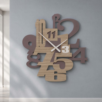CalleaDesign Orologio da parete in legno dal design moderno Kirsten