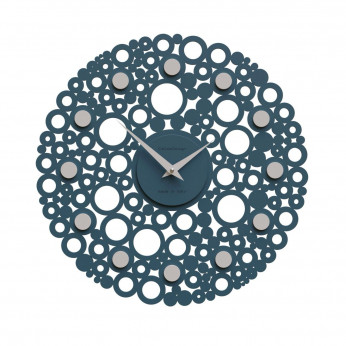 CalleaDesign Orologio da parete design moderno in legno con decoro a bolle Bollicine