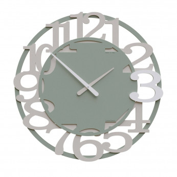 CalleaDesign Orologio da parete moderno in legno con numeri decorativi e lancette in metallo Viktor