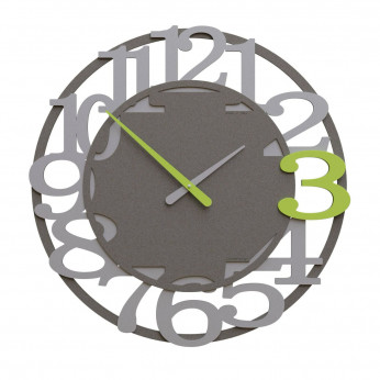 CalleaDesign Orologio da parete moderno in legno con numeri decorativi e lancette in metallo Viktor