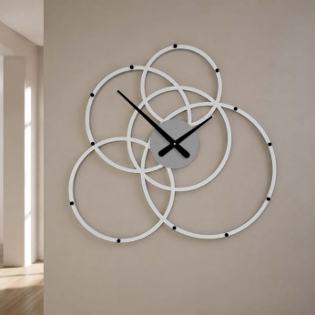 CalleaDesign Orologio da parete in legno dal design moderno per salotto o ufficio Black Hole