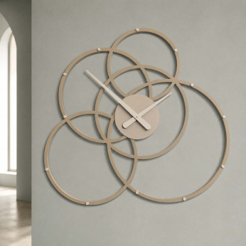 CalleaDesign Orologio da parete in legno dal design moderno per salotto o ufficio Black Hole