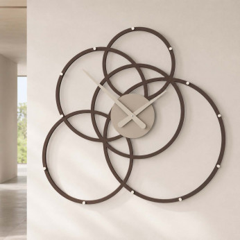 CalleaDesign Orologio da parete in legno dal design moderno per salotto o ufficio Black Hole