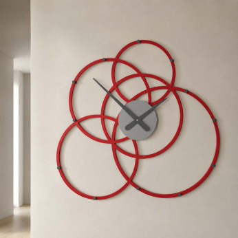 CalleaDesign Orologio da parete in legno dal design moderno per salotto o ufficio Black Hole