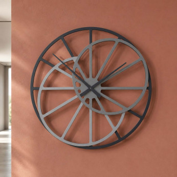 CalleaDesign Orologio da parete in legno di grandi dimensioni Theresa