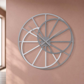 CalleaDesign Orologio da parete in legno di grandi dimensioni Theresa