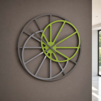 CalleaDesign Orologio da parete in legno di grandi dimensioni Theresa