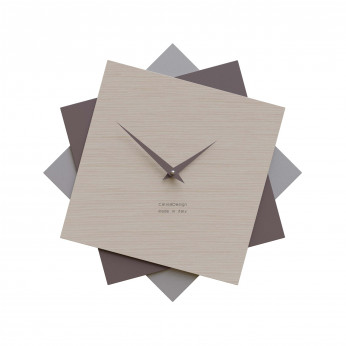 CalleaDesign Orologio da parete grande in legno per cucina o per soggiorno dal design moderno Foy