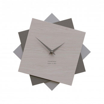CalleaDesign Orologio da parete grande in legno per cucina o per soggiorno dal design moderno Foy