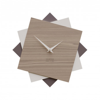CalleaDesign Orologio da parete in legno per cucina o per soggiorno dal design moderno Foy