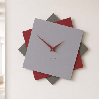 CalleaDesign Orologio da parete in legno per cucina o per soggiorno dal design moderno Foy