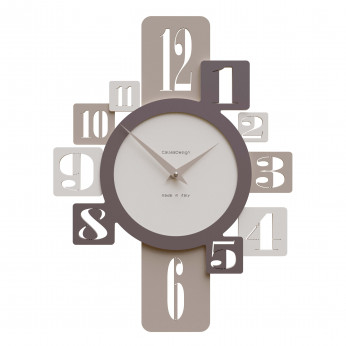 CalleaDesign Orologio da parete in legno per cucina o soggiorno di design moderno Onyx