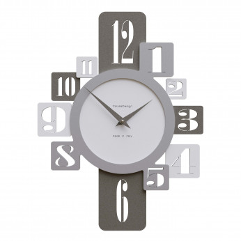 CalleaDesign Orologio da parete in legno per cucina o soggiorno di design moderno Onyx