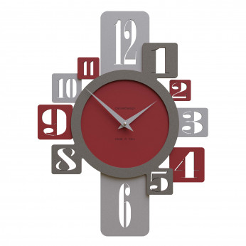 CalleaDesign Orologio da parete in legno per cucina o soggiorno di design moderno Onyx