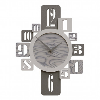 CalleaDesign Orologio da parete in legno per cucina o soggiorno di design moderno Onyx