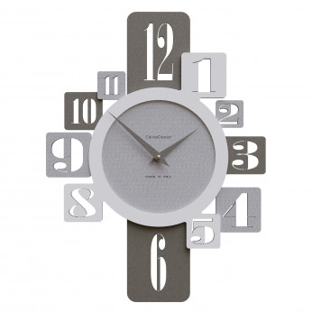 CalleaDesign Orologio da parete in legno per cucina o soggiorno di design moderno Onyx