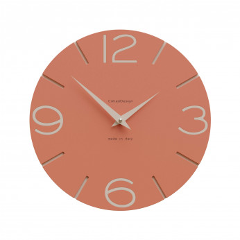 CalleaDesign Orologio da parete in legno rotondo dal design moderno Smile