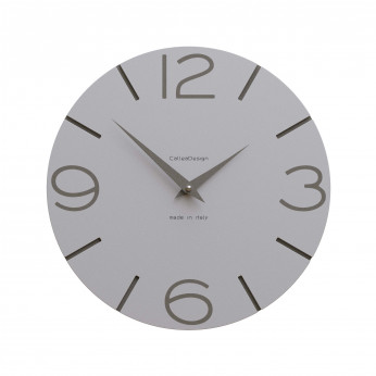CalleaDesign Orologio da parete in legno rotondo dal design moderno Smile