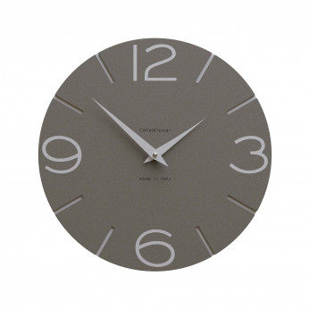 CalleaDesign Orologio da parete in legno rotondo dal design moderno Smile