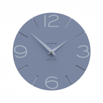 CalleaDesign Orologio da parete in legno rotondo dal design moderno Smile