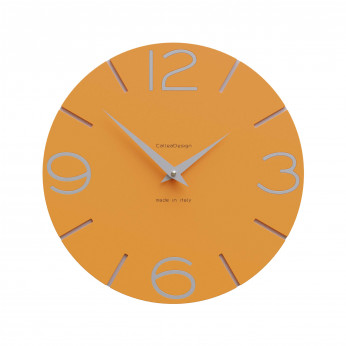 CalleaDesign Orologio da parete in legno rotondo dal design moderno Smile