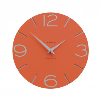 CalleaDesign Orologio da parete in legno rotondo dal design moderno Smile