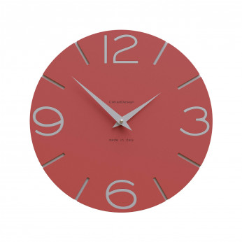CalleaDesign Orologio da parete in legno rotondo dal design moderno Smile