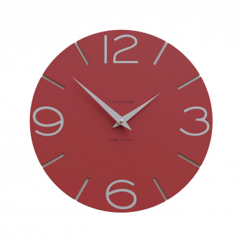 CalleaDesign Orologio da parete in legno rotondo dal design moderno Smile