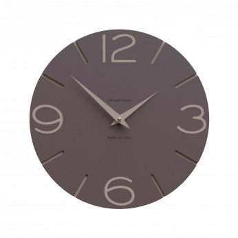 CalleaDesign Orologio da parete in legno rotondo dal design moderno Smile