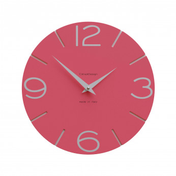 CalleaDesign Orologio da parete in legno rotondo dal design moderno Smile