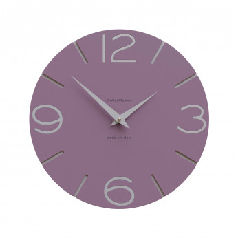 CalleaDesign Orologio da parete in legno rotondo dal design moderno Smile