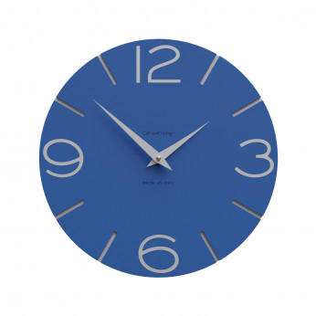 CalleaDesign Orologio da parete in legno rotondo dal design moderno Smile